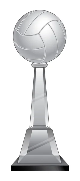 Volleyball Trophy - Crystal — Stock Vector