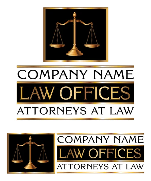 Law Firm Design — Stock Vector