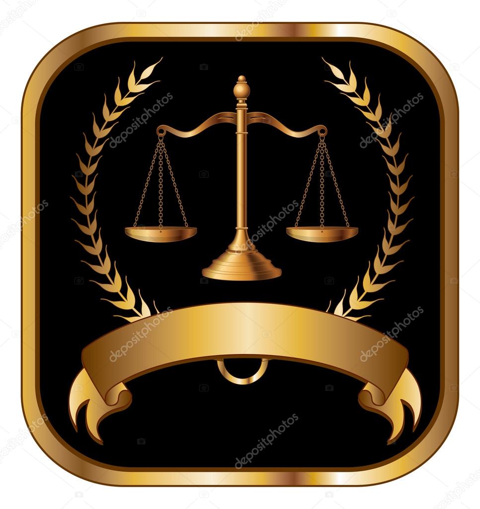 Law or Lawyer Seal Gold