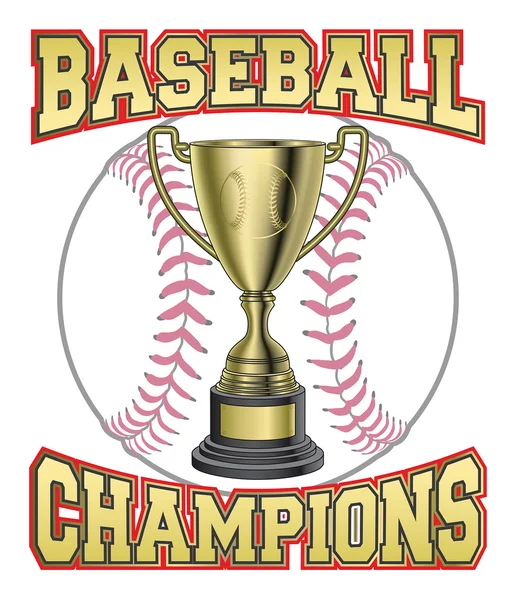 Campeones de béisbol — Vector de stock