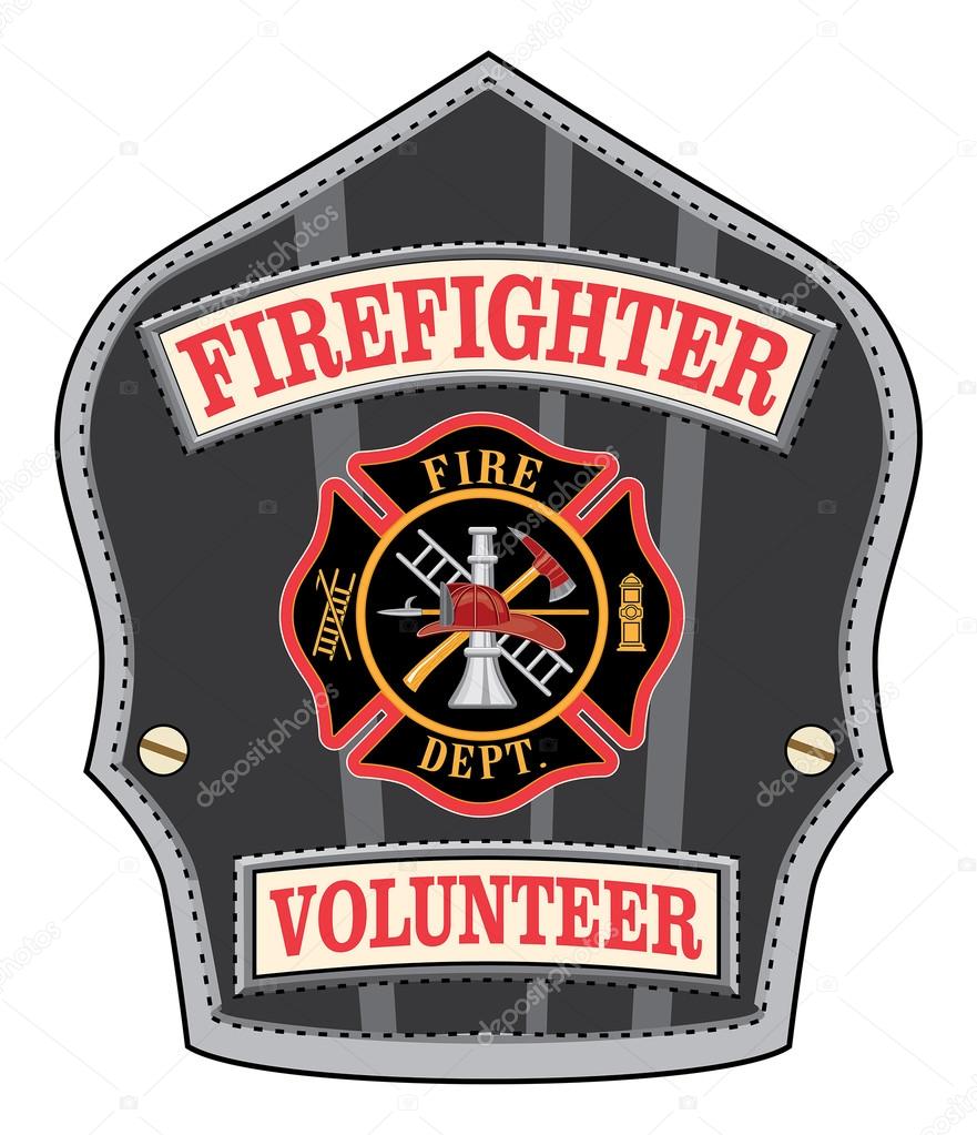Firefighter Volunteer Badge