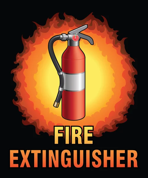 Diseño del extintor de incendios — Vector de stock