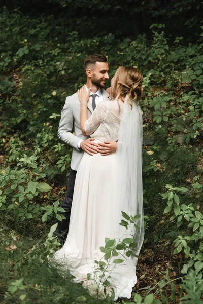 Louco Com Casais Felicidade Dia Casamento Casamento Dia Casamento Noiva — Fotografia de Stock