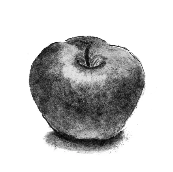 Pomme mûre avec ombre — Photo