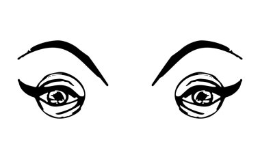 El anahat insan gözü çekilmiş