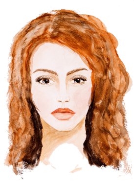 Güzel kadın yüzü