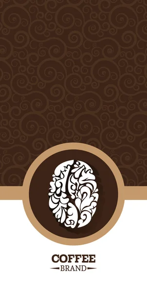Modèle emballage café — Image vectorielle