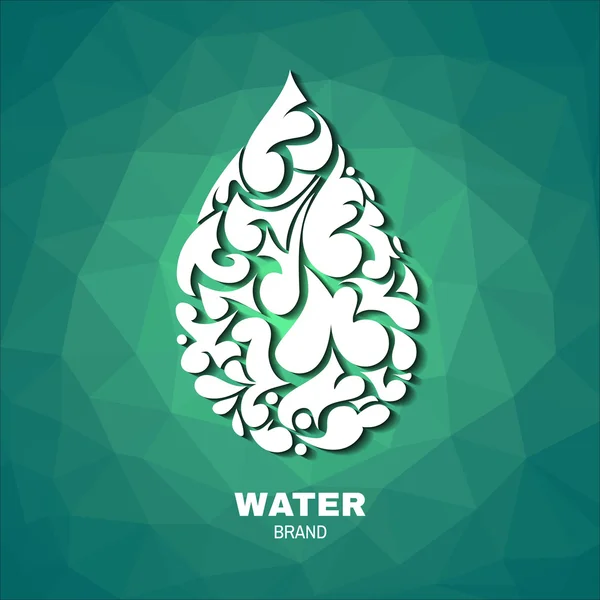 Goutte d'eau décorative — Image vectorielle