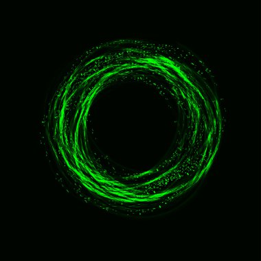 soyut teknoloji renkli daireler