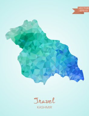 Low Poly Kashmir map