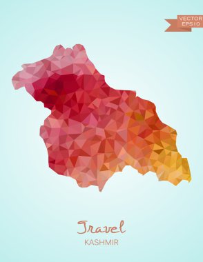 Low Poly Kashmir map