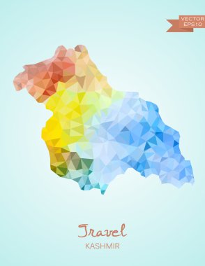 Low Poly Kashmir map