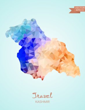 Low Poly Kashmir map