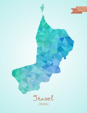 Umman Haritası düşük Poli