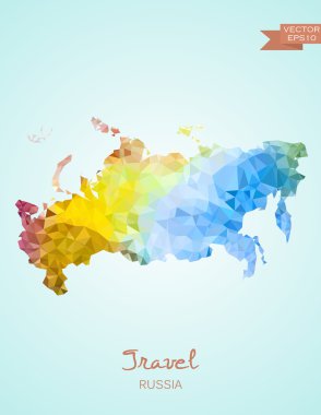 Düşük Poli harita, Rusya Federasyonu