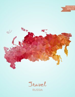 Düşük Poli harita, Rusya Federasyonu