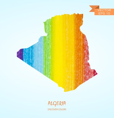 kalem kontur Cezayir Haritası