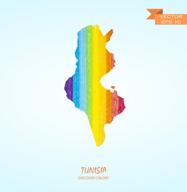 kalem kontur Tunus Haritası