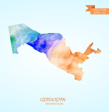 suluboya Özbekistan haritası