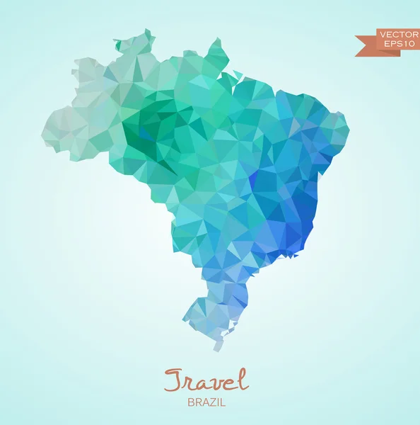 匹配的巴西聚电子地图 — 图库矢量图片