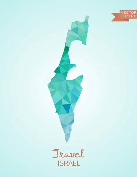 İsrail Haritası düşük Poli