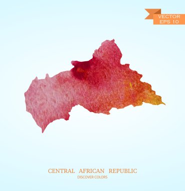 Orta Afrika Cumhuriyeti Haritası