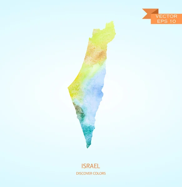 İsrail Haritası suluboya kroki