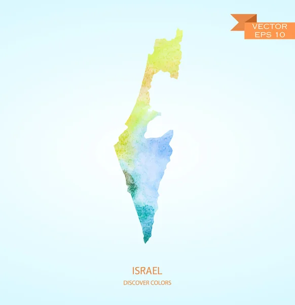 İsrail Haritası suluboya kroki