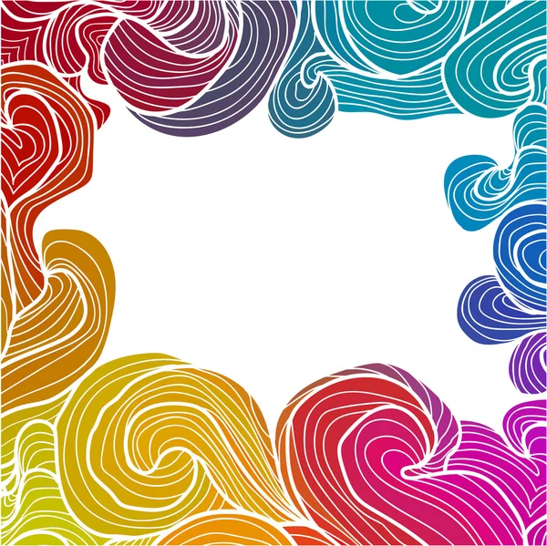 Fondo de ondas sin costura — Vector de stock