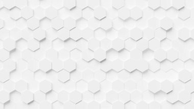 Soyut altıgen arkaplan. 3d oluşturma