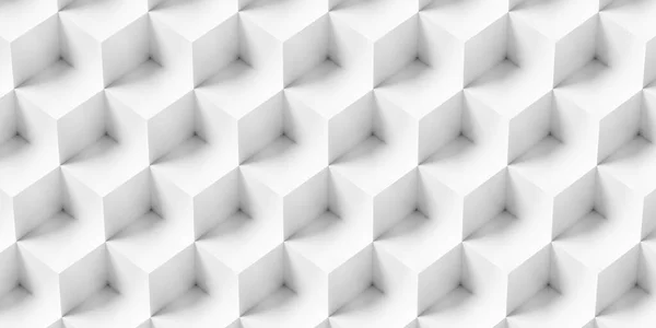 Cubes Blancs Empilés Fond Abstrait — Photo