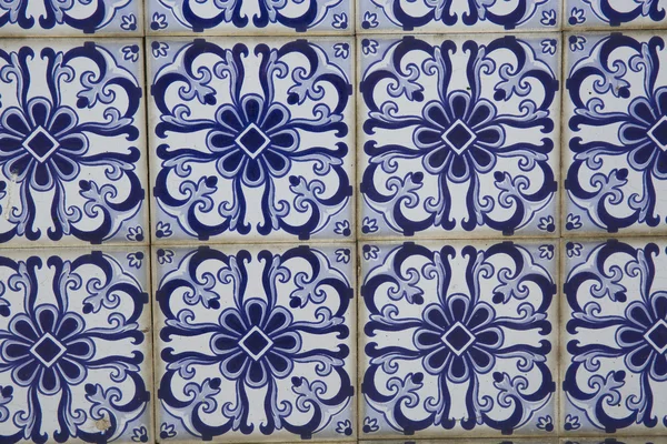 Vintage azulejos, traditional Portuguese tiles — Stock Photo, Image