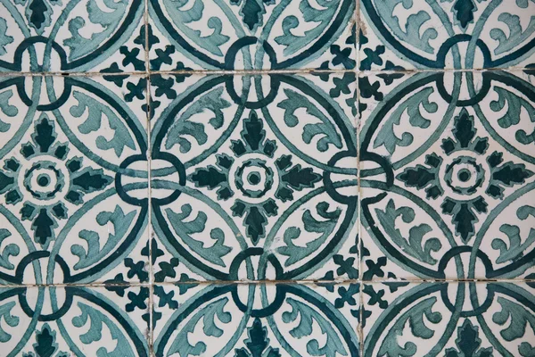 Detail of some typical portuguese tiles — Stock Photo, Image