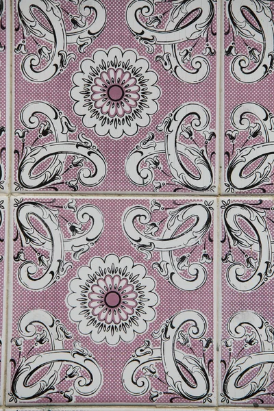 Detail of some typical portuguese tiles — Stock Photo, Image