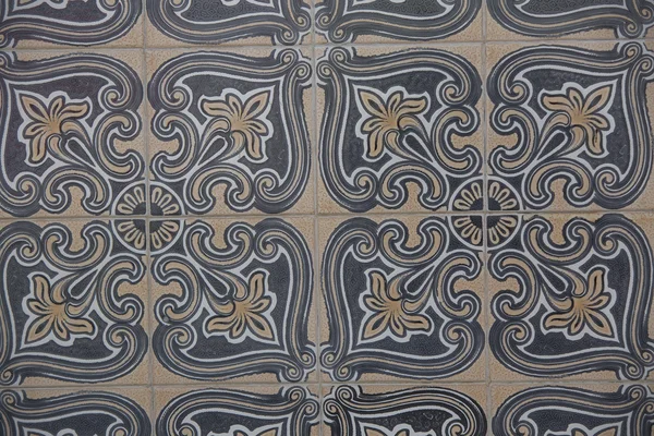 Detalhe de alguns azulejos típicos portugueses — Fotografia de Stock