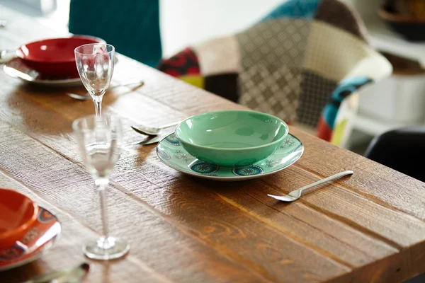 Vintage τραπέζι φαγητού. Μικρό βάθος πεδίου — Φωτογραφία Αρχείου