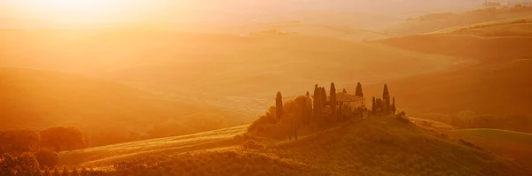 Campo Toscano Paisagem Italiana — Fotografia de Stock