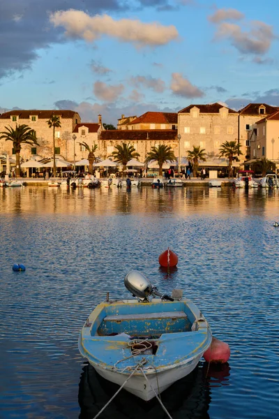 Supetar Croazia 2019 Barca Pesca Nel Porto Una Città Turistica — Foto Stock