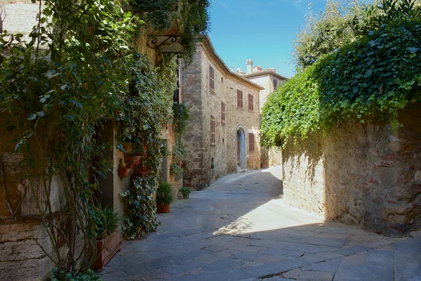 Vieille ville Castelmuzio, Toscane entre Sienne et Rome — Photo