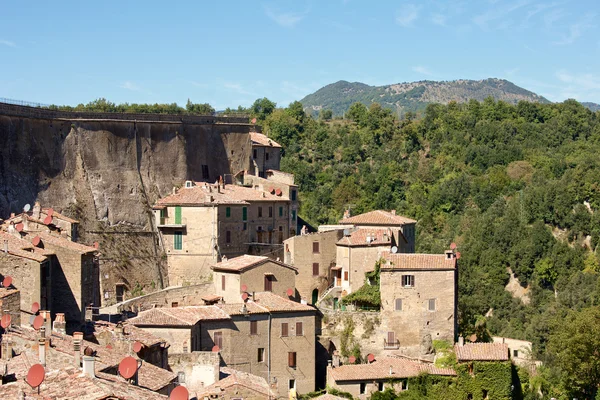 Ciudad histórica Sorano, Toscana, Italia — Foto de Stock