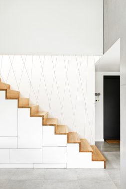 modern ev Ahşap merdiven