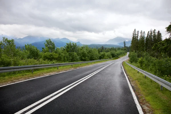 Asphalt road to the horizon — Free Stock Photo