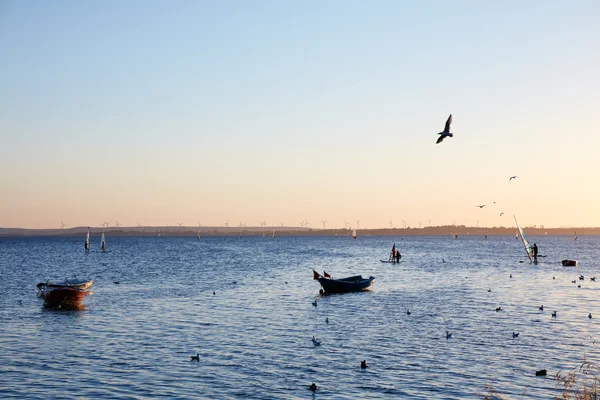 Fishing boats, Baltic sea, Bay of Puck — Stock Photo, Image