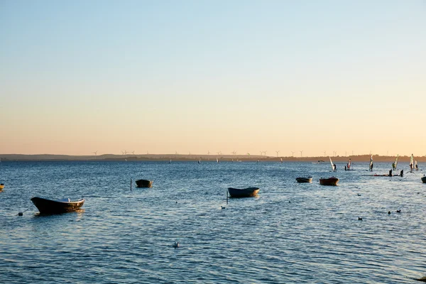 Fishing boats, Baltic sea, Bay of Puck — Stock Photo, Image