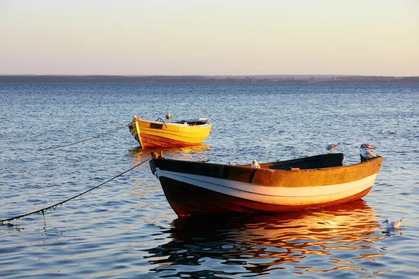 Fishing boats, Baltic sea, Bay of Puck — Stock Photo, Image