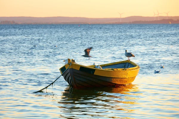 Fishing boats, Baltic sea, Bay of Puck — Stock Photo, Image