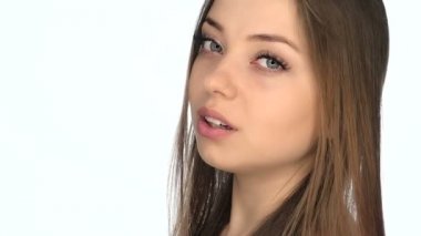 Güzel sexy genç kız flört ediyor