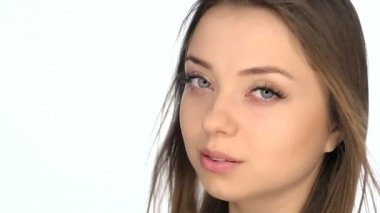 Güzel sexy genç kız flört ediyor