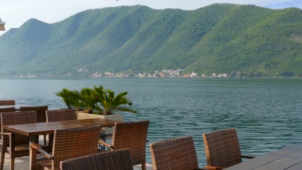 Perast en la costa de Montenegro — Vídeos de Stock