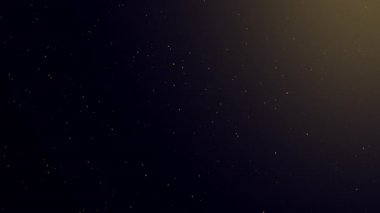 Bokeh için ışıldayan parçacıklar. 3D hareketli arka plan parlıyor ve altın parçacıkları yanıp sönüyor. Yeni yıl ve Noel arkaplanı. 4K video canlandırma arkaplanı